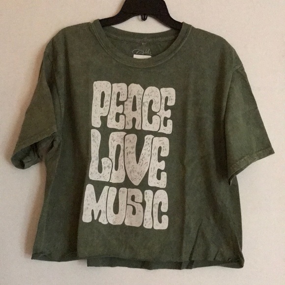 NEW Graphic hippie/festival peace/love/music top - Picture 6 of 7